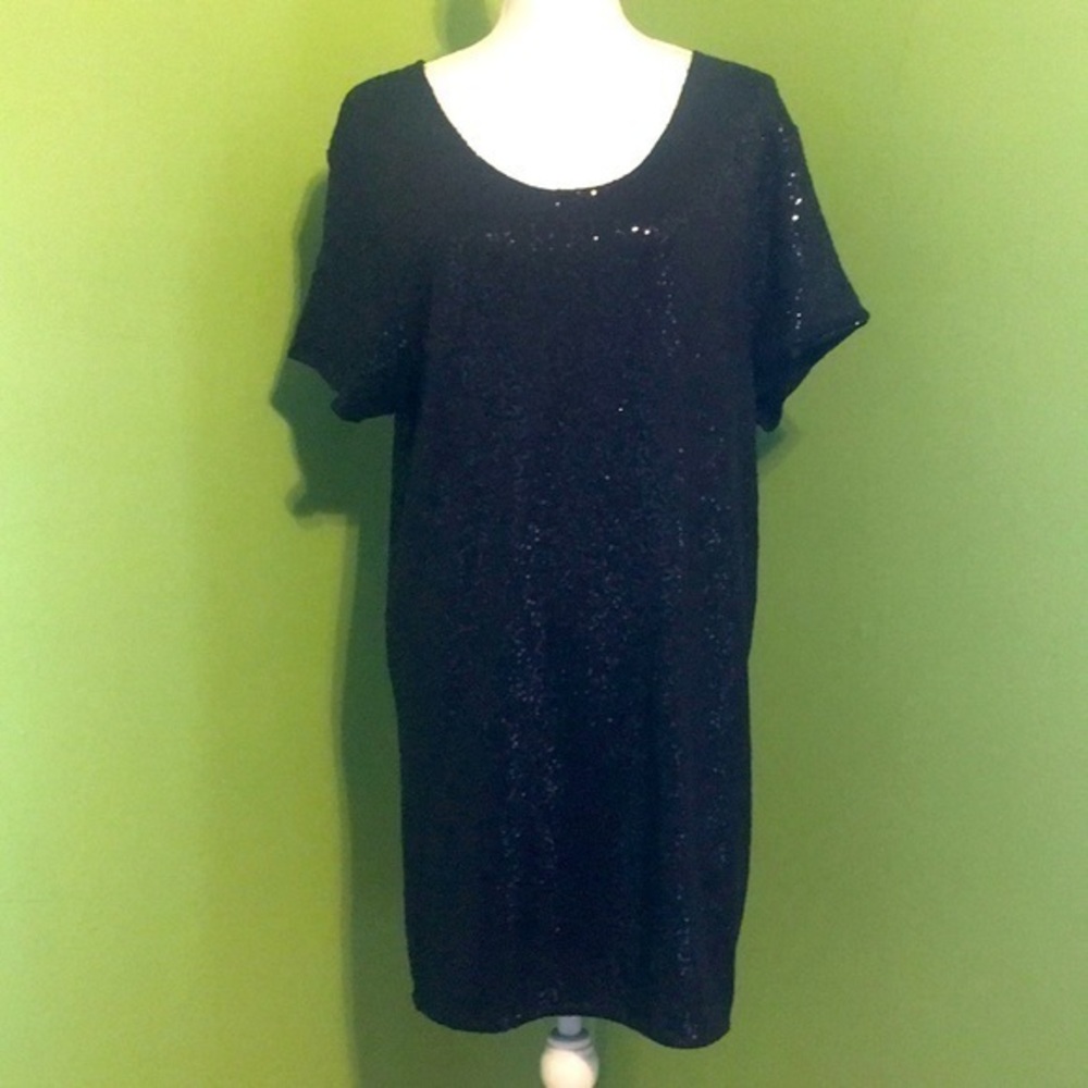 Victoria’s Secret black sequin mini dress New Years Eve